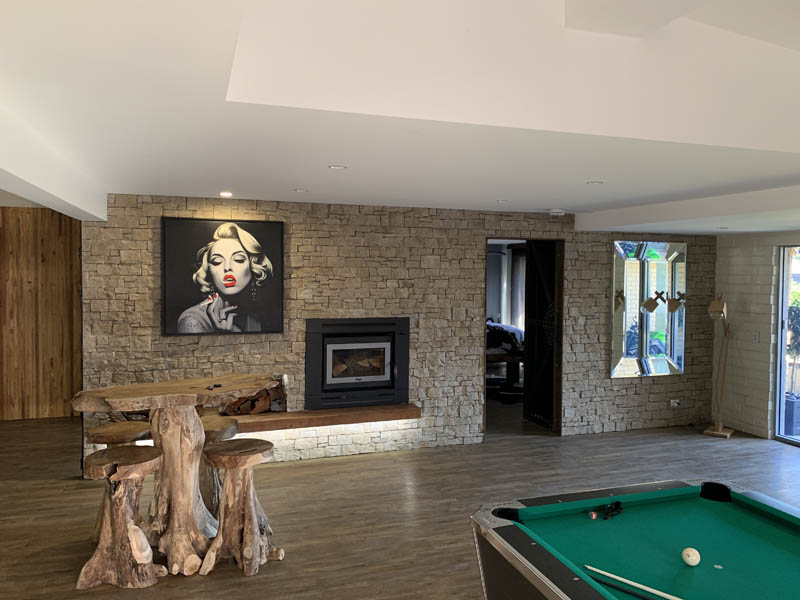 Specialised Furniture Fireplace pool table