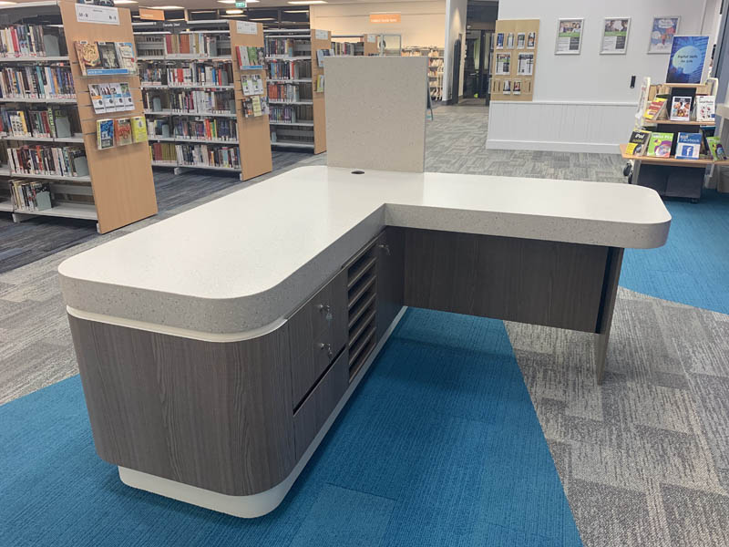 commercial library desk